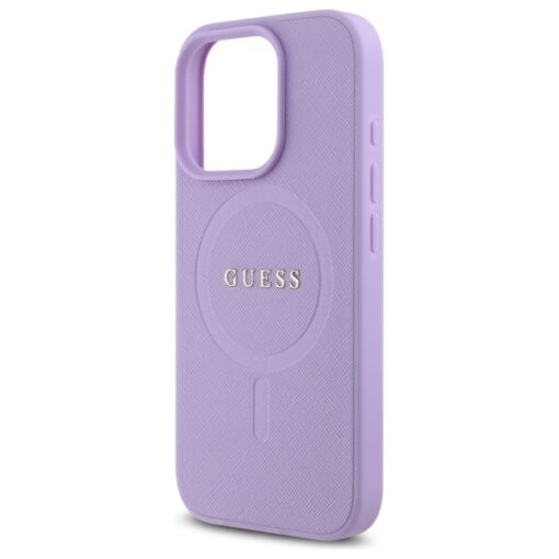 Guess case for iPhone 16 Pro Max 6,9" GUHMP16XPSAHMCU Saffiano purple MagSafe - Image 6