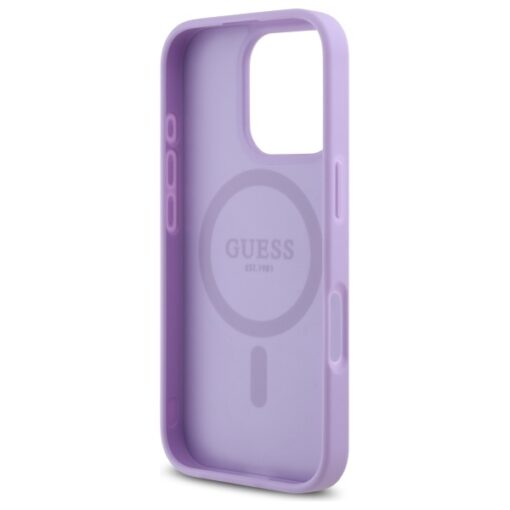 Guess case for iPhone 16 Pro Max 6,9" GUHMP16XPSAHMCU Saffiano purple MagSafe - Image 7