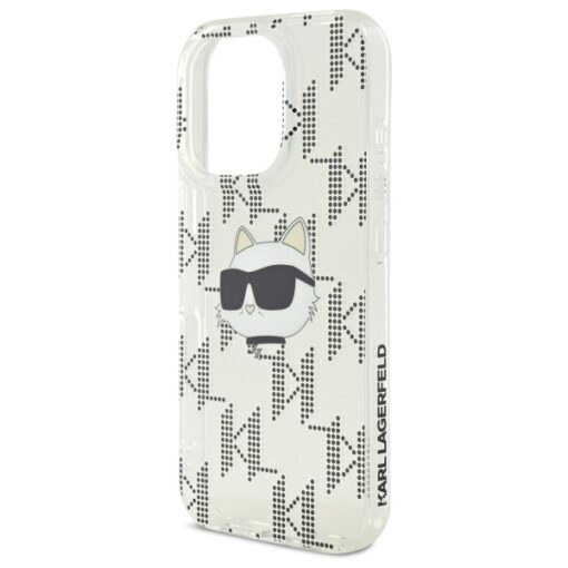 Karl Lagerfeld case for iPhone 16 Pro Max 6,9" KLHCP16XHKLPCHT transparent Hard IML Choupette Head Electroplated - Image 6
