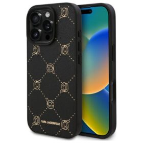 Karl Lagerfeld case for iPhone 16 Pro 6,3" KLHMP16LPGKHPHK black Hard Karl Head MagSafe