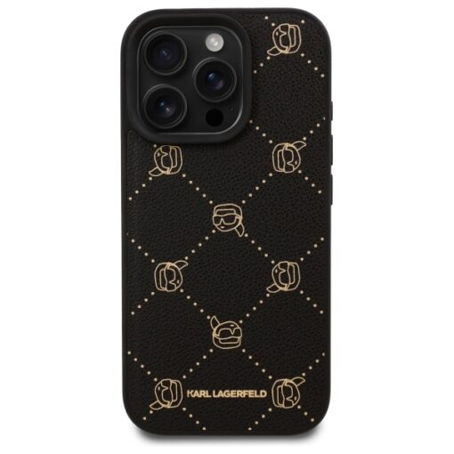 Karl Lagerfeld case for iPhone 16 Pro Max 6,9" KLHMP16XPGKHPHK black Hard Karl Head MagSafe - Image 3