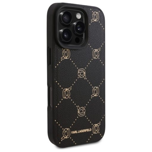 Karl Lagerfeld case for iPhone 16 Pro Max 6,9" KLHMP16XPGKHPHK black Hard Karl Head MagSafe - Image 4