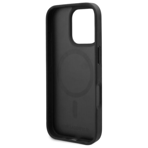 Karl Lagerfeld case for iPhone 16 Pro Max 6,9" KLHMP16XPGKHPHK black Hard Karl Head MagSafe - Image 7