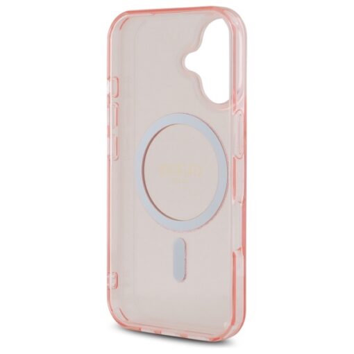 Guess HC MagSafe IML Glitter Circle case for iPhone 16 6,1" pink - Image 7