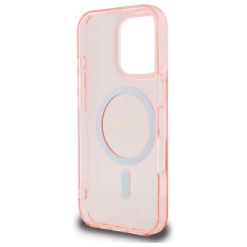 Guess HC MagSafe IML Glitter Circle case for iPhone 16 Pro 6,3" pink - Image 7