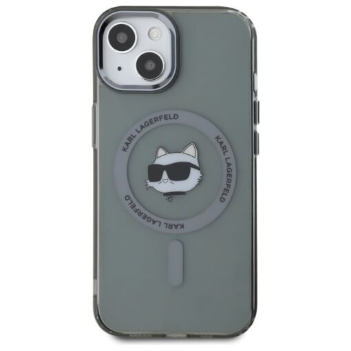Karl Lagerfeld HC MagSafe IML Metal Choupette Head case for iPhone 15 6,1" black - Image 3