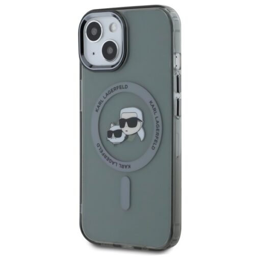 Karl Lagerfeld HC MagSafe IML Metal KC Heads case for iPhone 15 6,1" black - Image 2