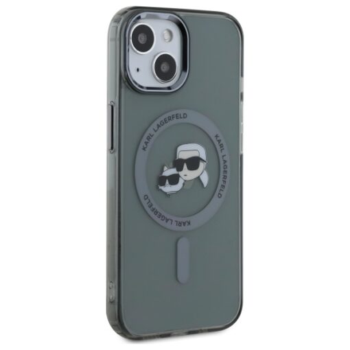 Karl Lagerfeld HC MagSafe IML Metal KC Heads case for iPhone 15 6,1" black - Image 4
