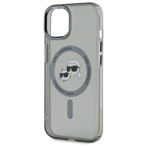 Karl Lagerfeld HC MagSafe IML Metal KC Heads case for iPhone 15 6,1" black - Image 6