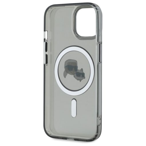 Karl Lagerfeld HC MagSafe IML Metal KC Heads case for iPhone 15 6,1" black - Image 7