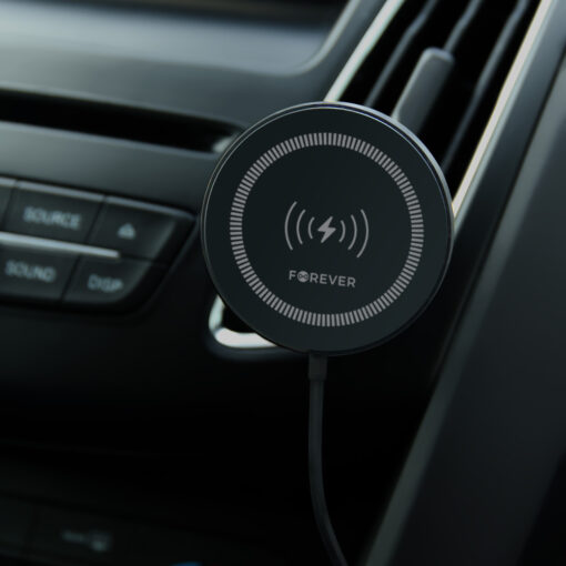 Forever car holder for air vent MACH-300 magnetic with wireless charging black Qi2 15W - Image 4