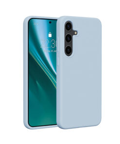 Etteri Silicone case for Samsung Galaxy S25 light blue