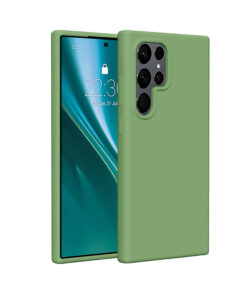 Etteri Silicone case for Samsung Galaxy S25 Ultra light green