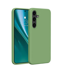 Etteri Silicone case for Samsung Galaxy S25 light green
