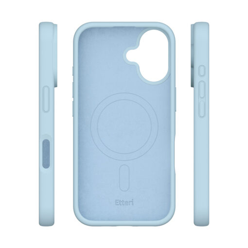 Etteri Silicone Mag case for iPhone 16 Plus 6,7" light blue - Image 6