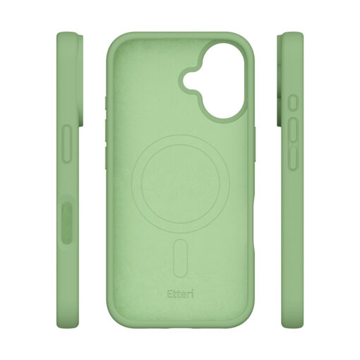 Etteri Silicone Mag case for iPhone 16 Plus 6,7" light green - Image 6