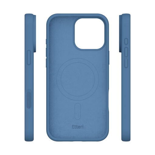 Etteri Silicone Mag case for iPhone 16 Pro 6,3" dark blue - Image 6