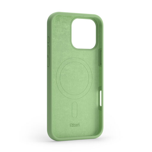 Etteri Silicone Mag case for iPhone 16 Pro 6,3" light green - Image 2
