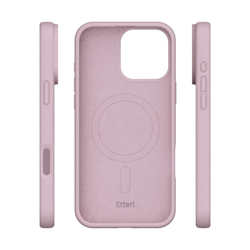 Etteri Silicone Mag case for iPhone 16 Pro 6,3" light pink - Image 6