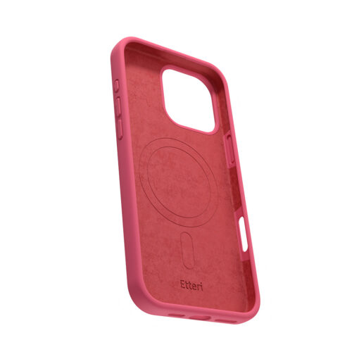 Etteri Silicone Mag case for iPhone 16 Pro 6,3" raspberry - Image 4