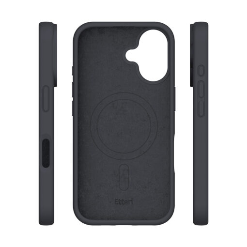 Etteri Silicone Mag case for iPhone 16 6,1" black - Image 6