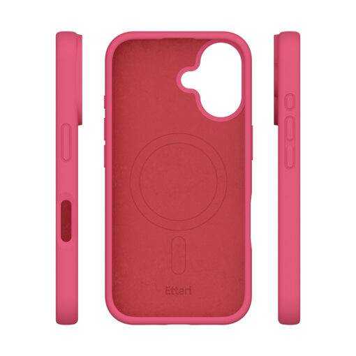 Etteri Silicone Mag case for iPhone 16 6,1" raspberry - Image 6