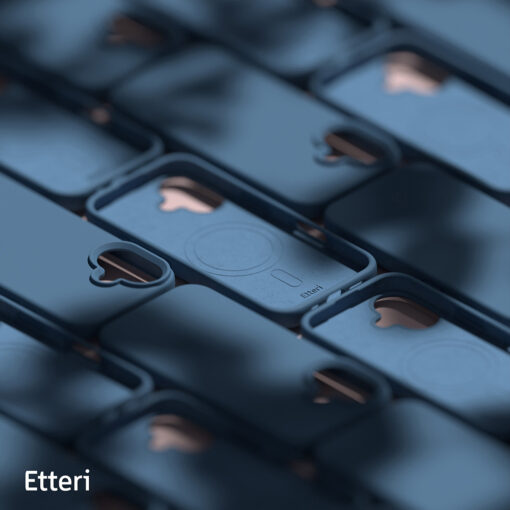 Etteri Silicone Mag case for iPhone 16 Plus 6,7" dark blue - Image 9