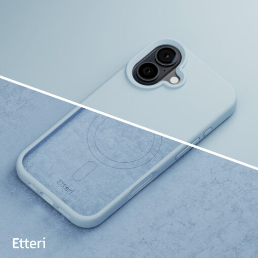 Etteri Silicone Mag case for iPhone 16 Plus 6,7" light blue - Image 12