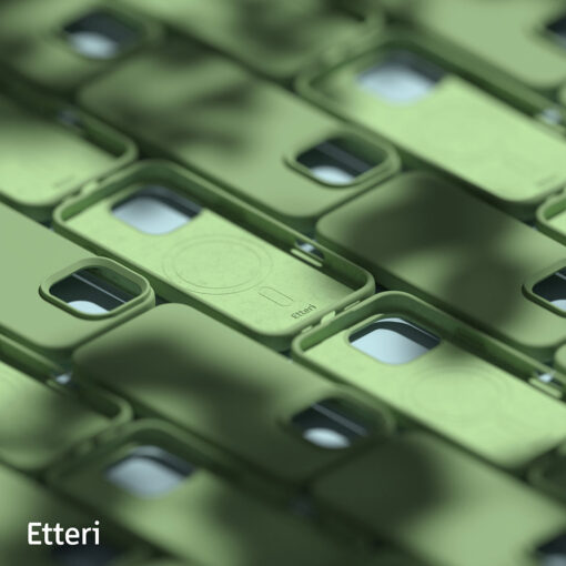 Etteri Silicone Mag case for iPhone 16 Pro 6,3" light green - Image 9