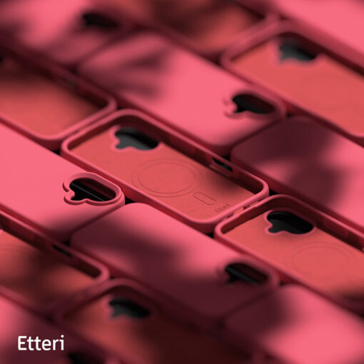 Etteri Silicone Mag case for iPhone 16 6,1" raspberry - Image 9