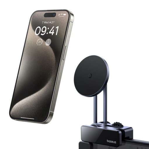 OS-Baseus MaxView Magnetic Car Mount for In-Vehicle Infotainment Screen Space Grey - Image 3