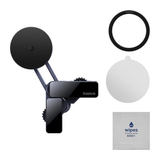 OS-Baseus MaxView Magnetic Car Mount for In-Vehicle Infotainment Screen Space Grey - Image 6