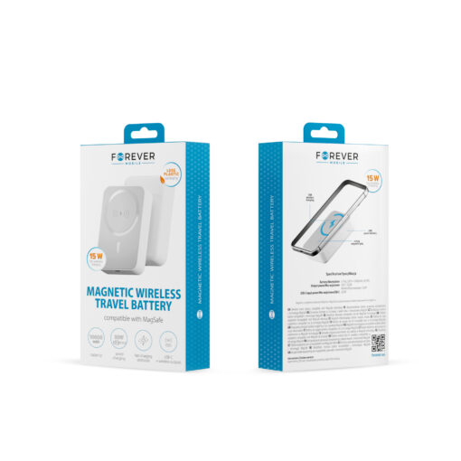 Forever MATB-400 wireless power bank 20W 10000mAh white - Image 8