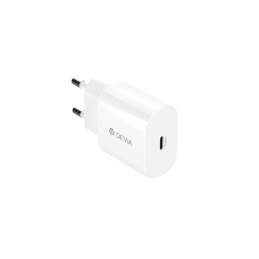 Devia wall charger Rocket PD 20W 1x USB-C white + cable USB-C - Lightning - Image 2