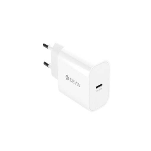 Devia wall charger Smart PD GaN 30W 1x USB-C white + cable USB-C - Lightning - Image 3