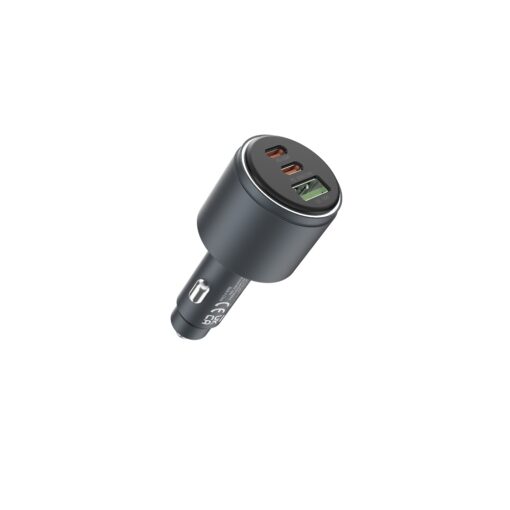 Devia car charger Extreme Metal PD QC 116W 1x USB 2x USB-C black - Image 3