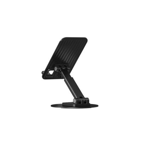 Devia folding holder stand EL195 for phone tablet rotating 360 black metal - Image 4