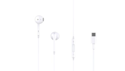 Forever wired earphones USB-C FE-C-00 white - Image 2