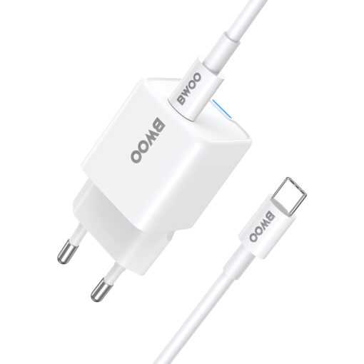 BWOO GaN 30W Wall Charger USB-C port with C-C 60W cable - Image 3