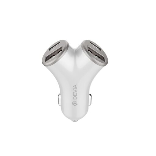 Devia car charger Extreme Metal PD 48W 2x USB 2x USB-C silver