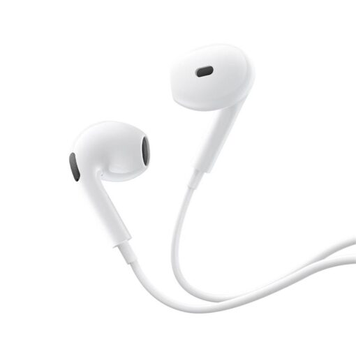 OS-Baseus Encok HZ19 Wired Earphones Moon White - Image 3