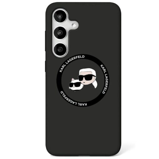 Karl Lagerfeld HC Magnetic Silicone case foruble Heads case for Samsung Galaxy S25 Ultra black