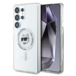 Karl Lagerfeld HC Magnetic IML Metal Choupette Head case for Samsung Galaxy S25 Ultra white