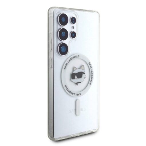 Karl Lagerfeld HC Magnetic IML Metal Choupette Head case for Samsung Galaxy S25 Ultra white - Image 4
