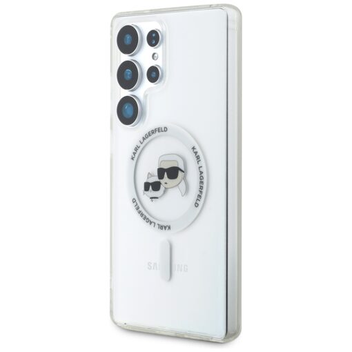 Karl Lagerfeld HC Magnetic IML Metal KC Heads case for Samsung Galaxy S25 Ultra white - Image 2