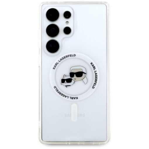 Karl Lagerfeld HC Magnetic IML Metal KC Heads case for Samsung Galaxy S25 Ultra white - Image 3