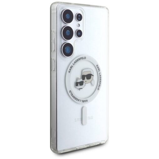 Karl Lagerfeld HC Magnetic IML Metal KC Heads case for Samsung Galaxy S25 Ultra white - Image 4