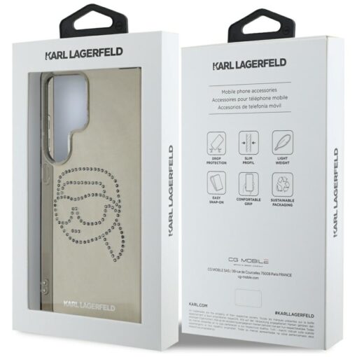 Karl Lagerfeld HC IML Rhinestones K Head case for Samsung Galaxy S25 Ultra black - Image 8