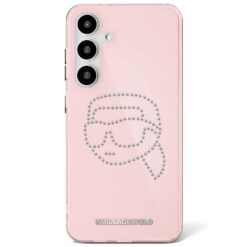 Karl Lagerfeld HC IML Rhinestones K Head case for Samsung Galaxy S25 Ultra pink