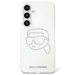 Karl Lagerfeld HC IML Rhinestones K Head case for Samsung Galaxy S25 transparent